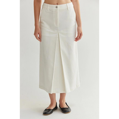 Ivory Dream Denim Skirt