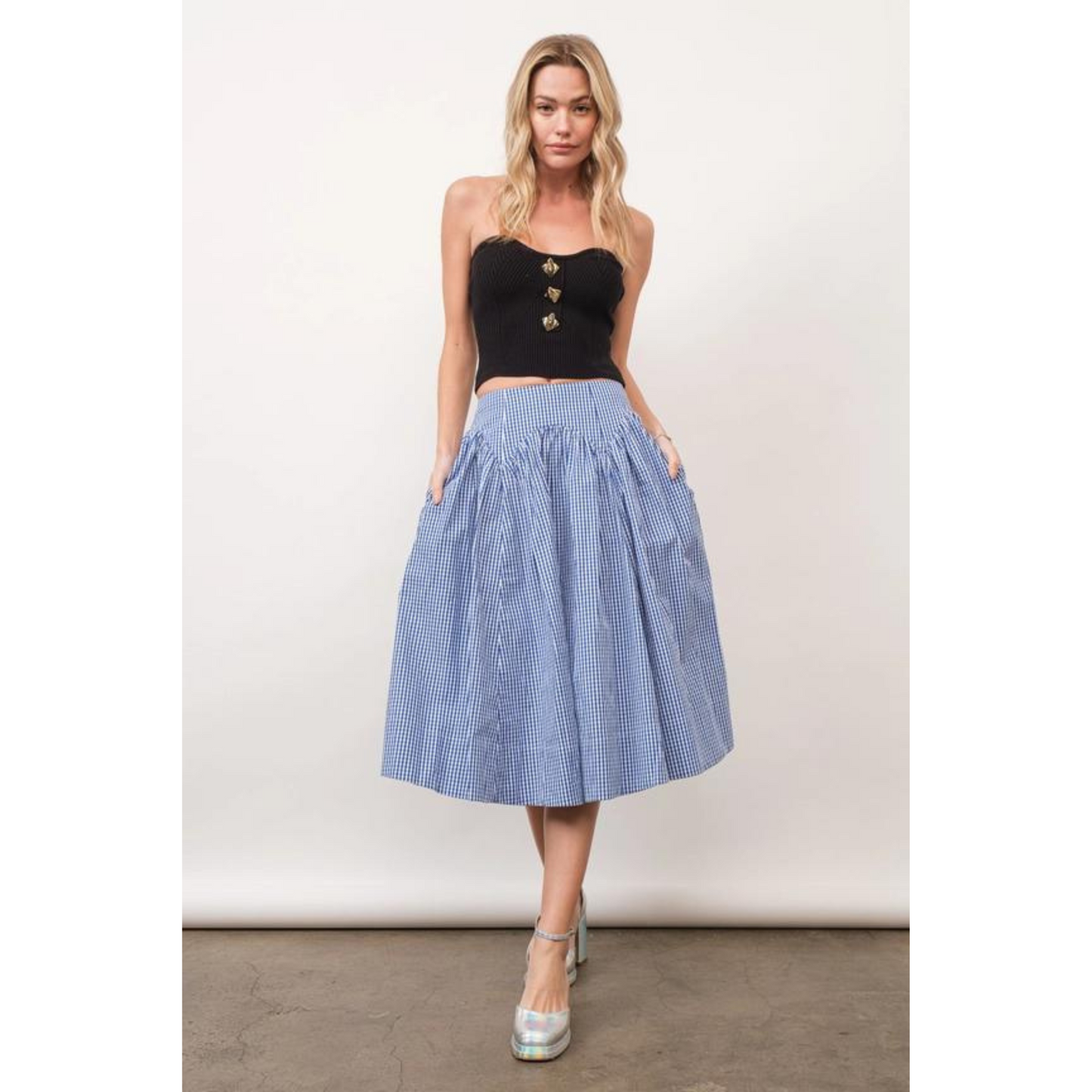 The Blue Farmer Skirt