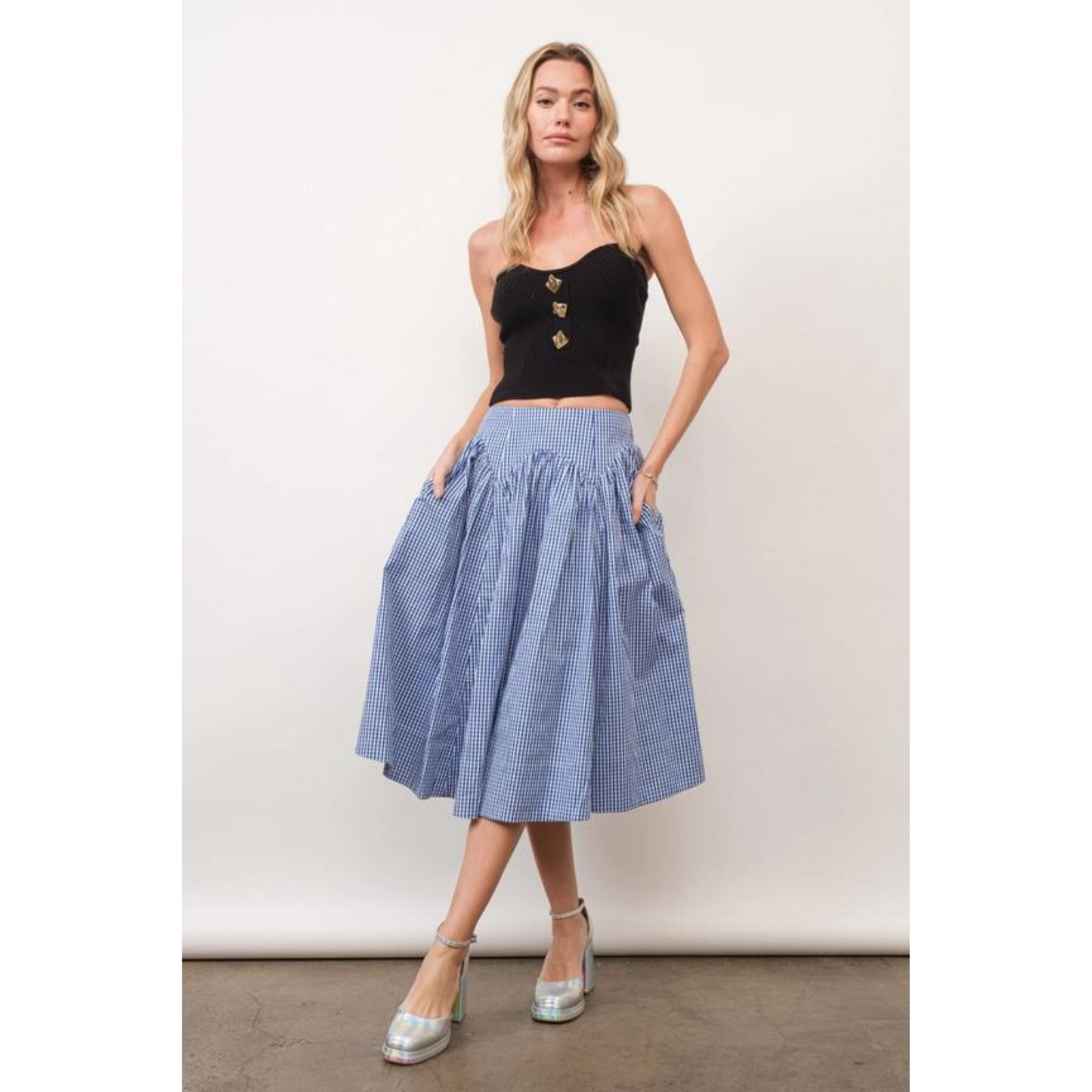 The Blue Farmer Skirt