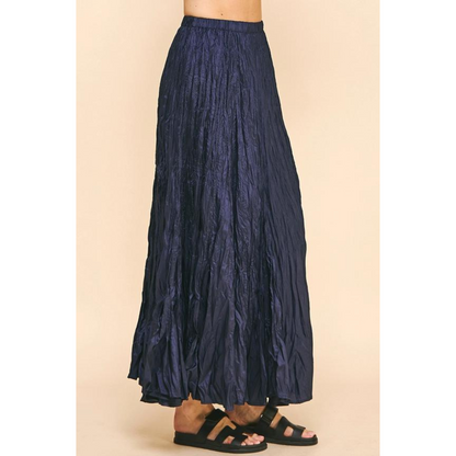 Crinkled Maxi Skirt