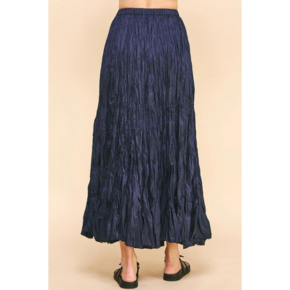 Crinkled Maxi Skirt