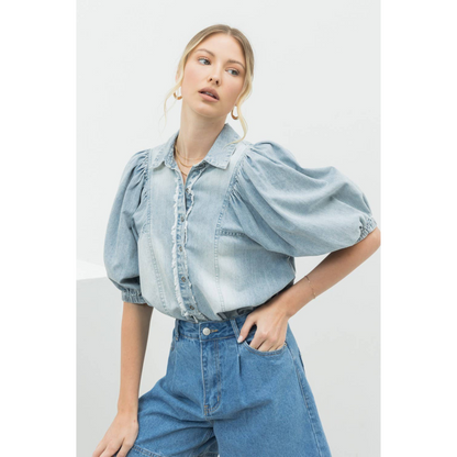 The Denim Blouse