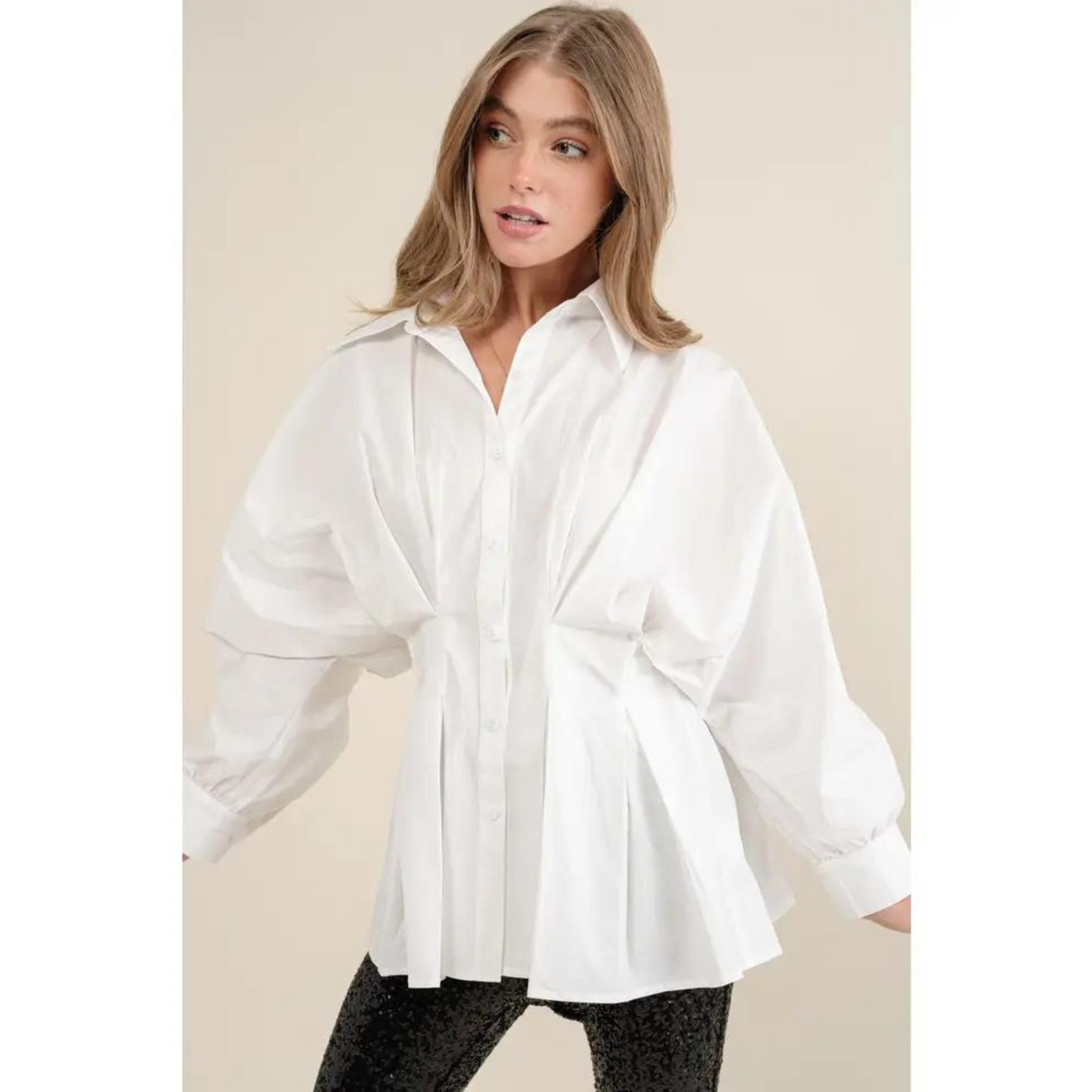 Jasmine Pleated Blouse