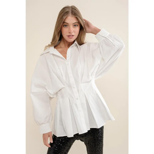 Jasmine Pleated Blouse