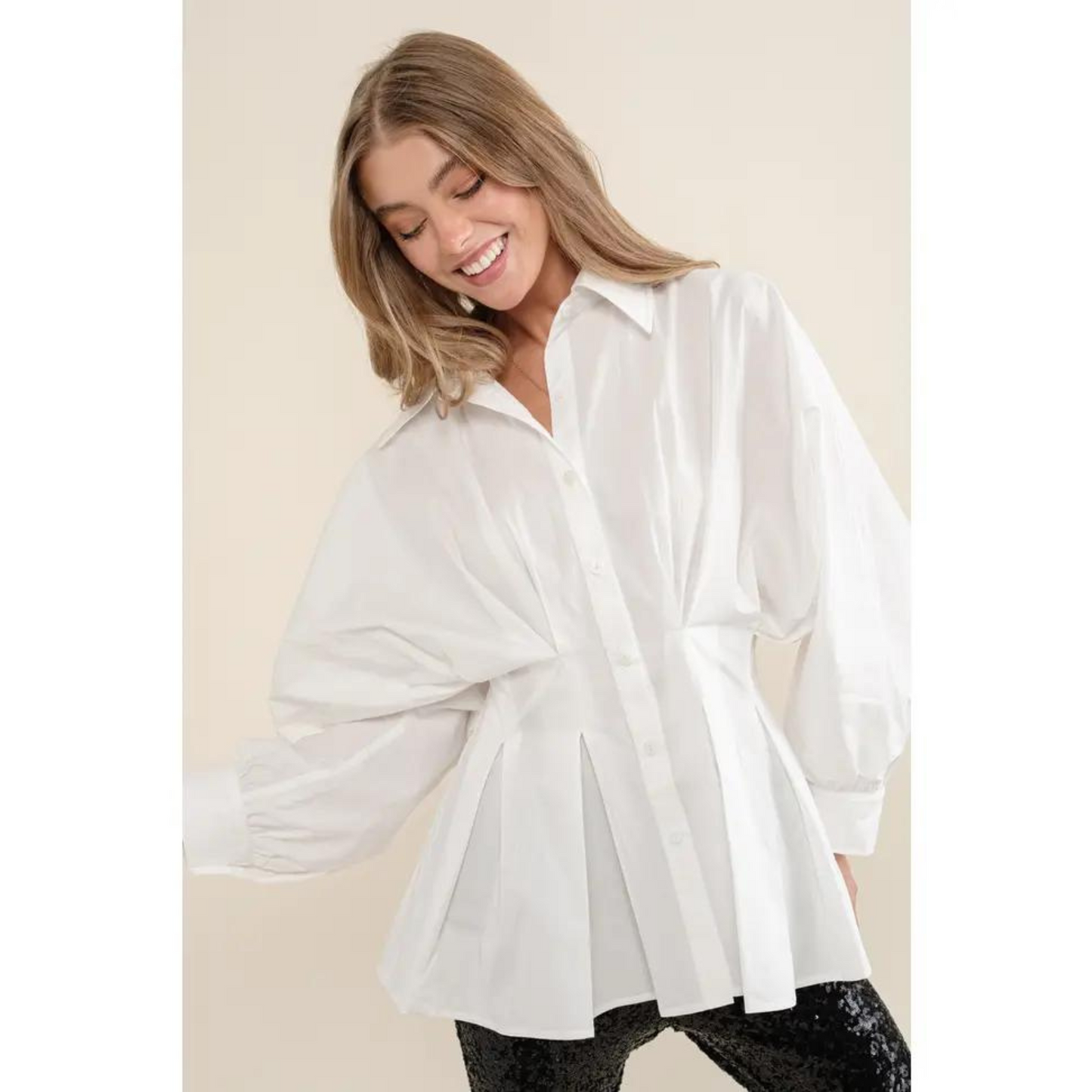 Jasmine Pleated Blouse