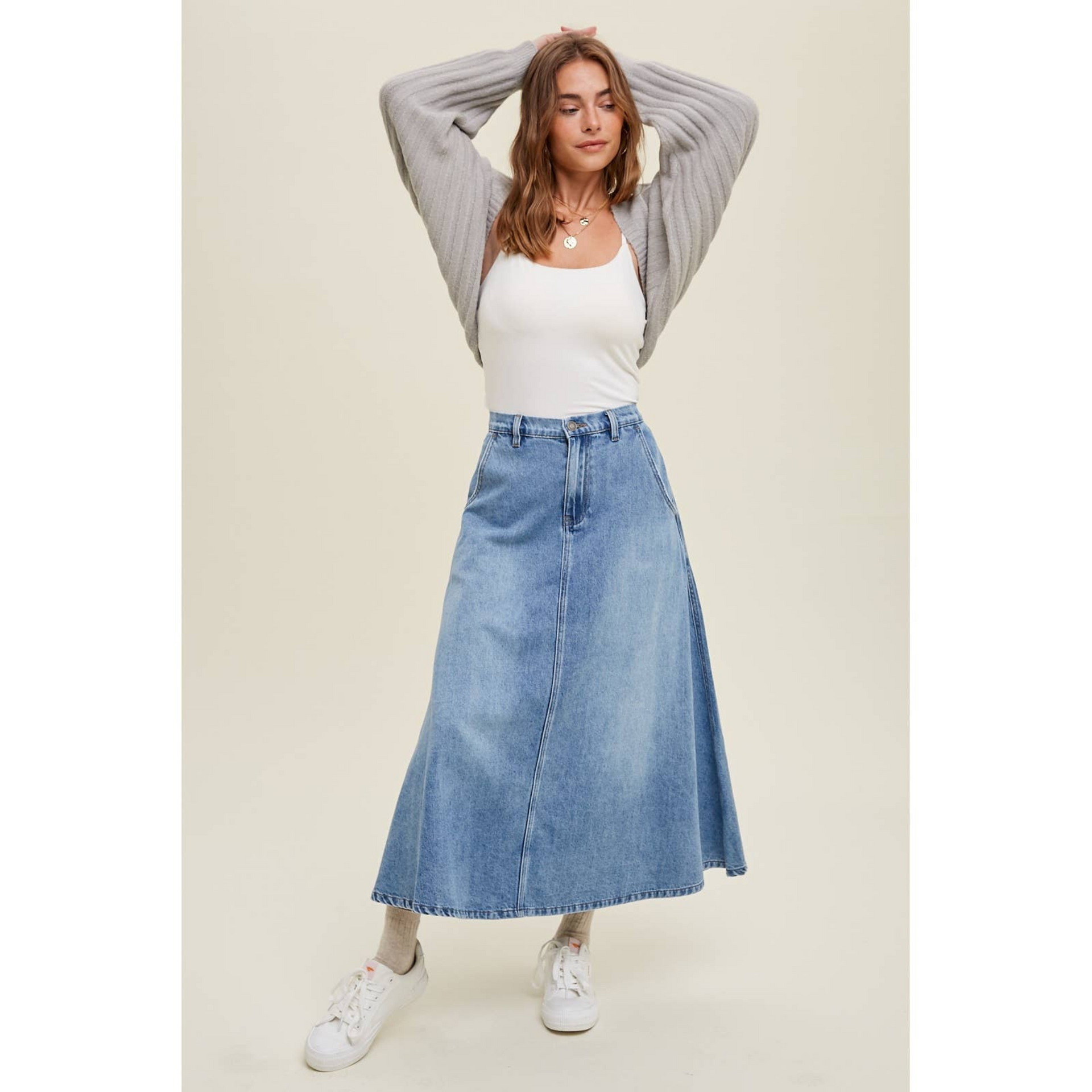 Naomi Denim Skirt – La chica boutique