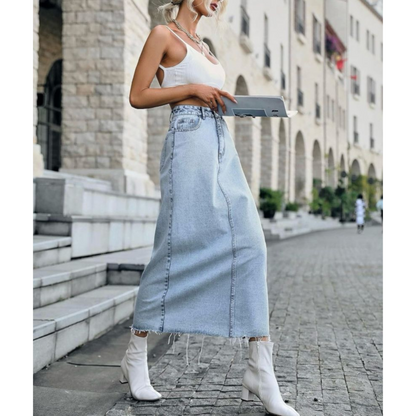 Stacy Midi Denim Skirt